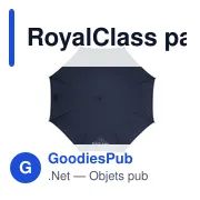 Parapluie personnalisable RoyalClass 23 inch avec logo - Miniature 3