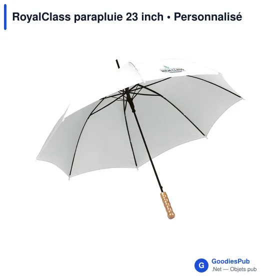 Parapluie personnalisable RoyalClass 23 inch avec logo - Image 4