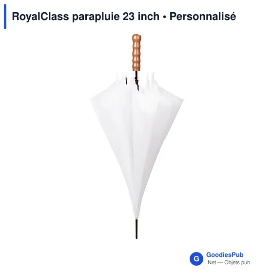Parapluie personnalisable RoyalClass 23 inch avec logo - Image 5