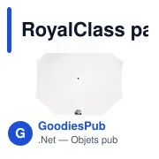 Parapluie personnalisable RoyalClass 23 inch avec logo - Miniature 6