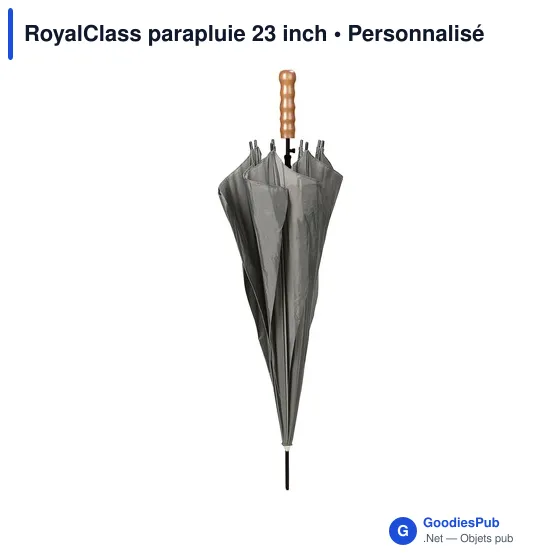Parapluie personnalisable RoyalClass 23 inch avec logo - Image 8