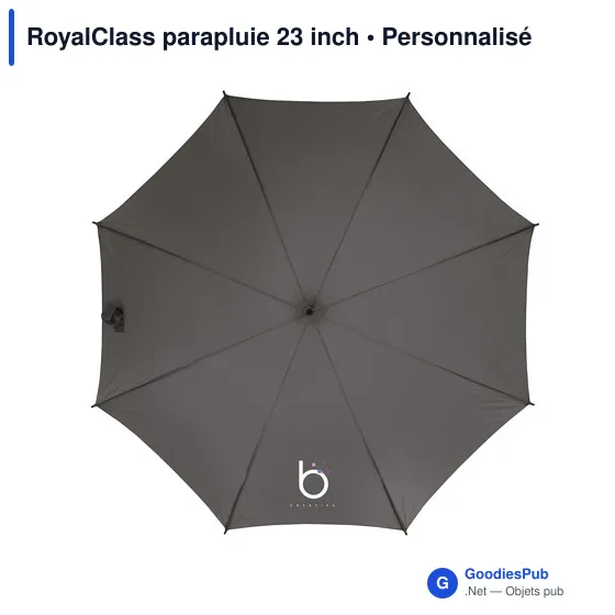 Parapluie personnalisable RoyalClass 23 inch avec logo - Image 9