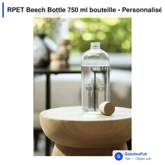 Bouteille d'eau personnalisable RPET Beech Bottle 750 ml avec logo - Image 2