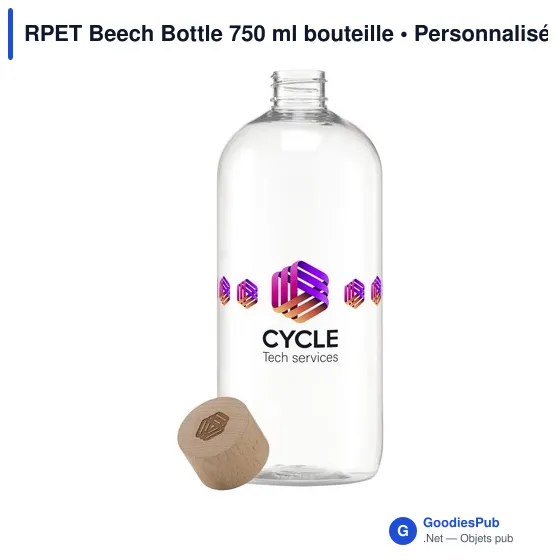 Bouteille d'eau personnalisable RPET Beech Bottle 750 ml avec logo - Image 4