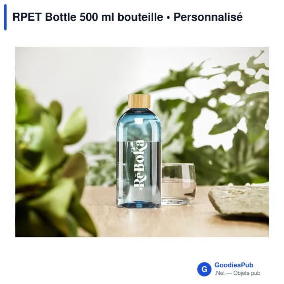 Bouteille d'eau personnalisable RPET 500 ml avec logo - Image 11