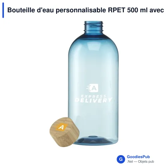 Bouteille d'eau personnalisable RPET 500 ml avec logo - Image 12
