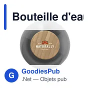 Bouteille d'eau personnalisable RPET 500 ml avec logo - Miniature 3