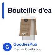 Bouteille d'eau personnalisable RPET 500 ml avec logo - Miniature 5