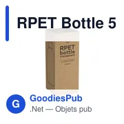 Bouteille d'eau personnalisable RPET 500 ml avec logo - Miniature 6