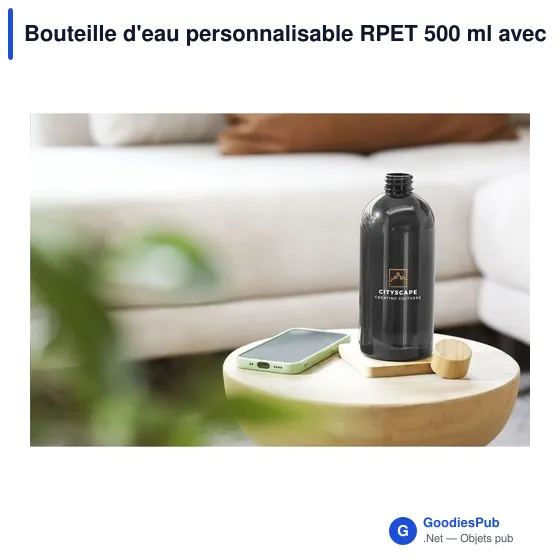 Bouteille d'eau personnalisable RPET 500 ml avec logo - Image 8