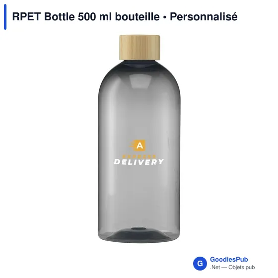 Bouteille d'eau personnalisable RPET 500 ml avec logo - Image 10
