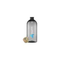Variante noir - Bouteille d'eau personnalisable RPET 500 ml avec logo