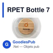 Bouteille d'eau personnalisable RPET 750 ml avec logo - Miniature 2