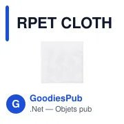 RPET CLOTH Lingette en 13x13cm - Miniature 1