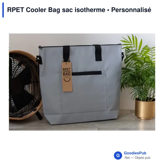 Sac isotherme personnalisable RPET Cooler Bag avec logo - Image 1