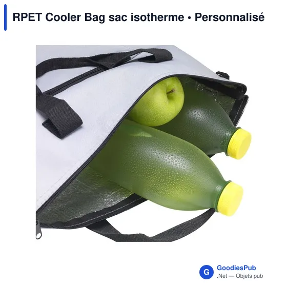 Sac isotherme personnalisable RPET Cooler Bag avec logo - Image 4