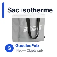 Sac isotherme personnalisable RPET Freshcooler-XL avec logo - Miniature 1