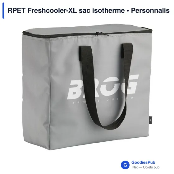 Sac isotherme personnalisable RPET Freshcooler-XL avec logo - Image 1