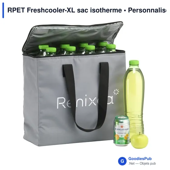 Sac isotherme personnalisable RPET Freshcooler-XL avec logo - Image 2
