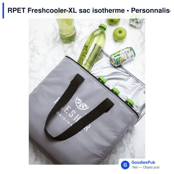 Sac isotherme personnalisable RPET Freshcooler-XL avec logo - Image 7