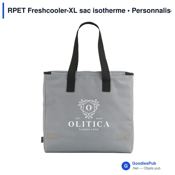 Sac isotherme personnalisable RPET Freshcooler-XL avec logo - Image 8