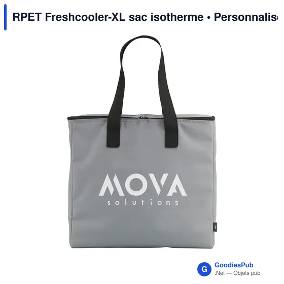 Sac isotherme personnalisable RPET Freshcooler-XL avec logo - Image 9