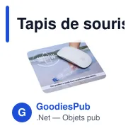 Tapis de souris personnalisable RPET avec fonction nettoyante et logo - Miniature 5