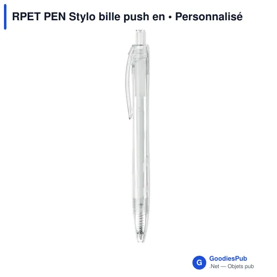 RPET PEN Stylo bille push en - Image 2