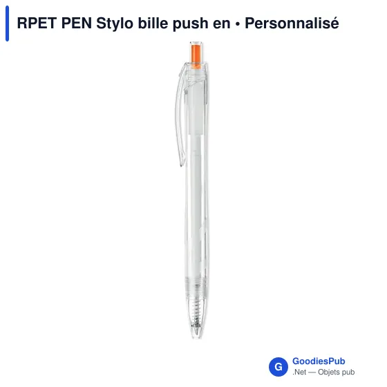 RPET PEN Stylo bille push en - Image 8
