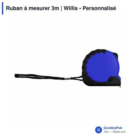 Ruban à mesurer personnalisable 3m avec logo - Willis - Image 12
