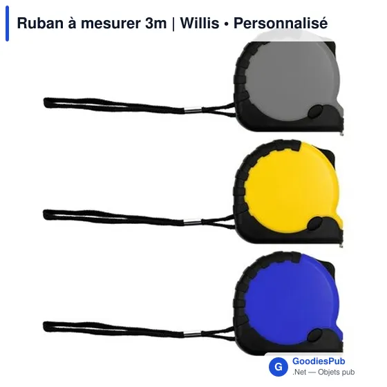 Ruban à mesurer personnalisable 3m avec logo - Willis - Image 7