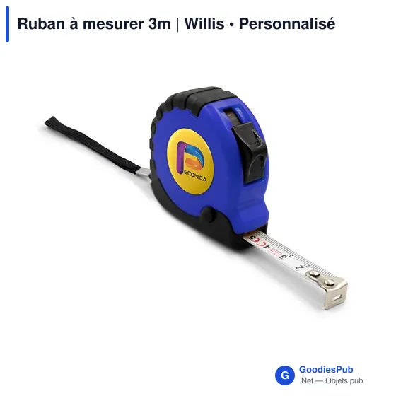 Ruban à mesurer personnalisable 3m avec logo - Willis - Image 9