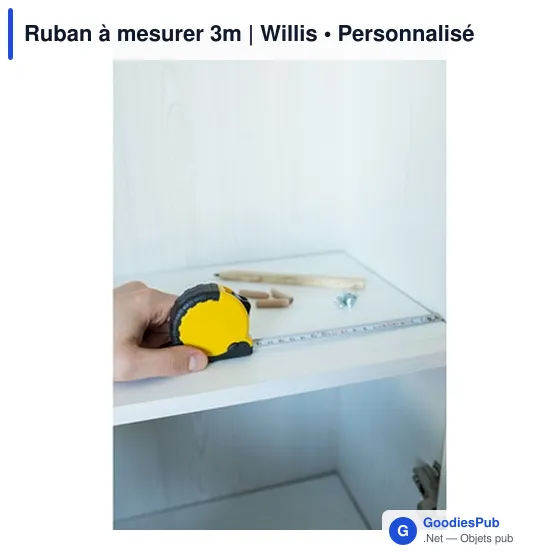 Ruban à mesurer personnalisable 3m avec logo - Willis - Image 10
