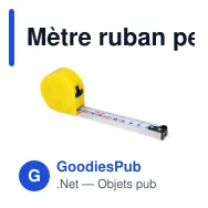 Mètre ruban personnalisable 3 m en ABS recyclé avec logo - DimensionPro - Miniature 2