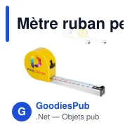 Mètre ruban personnalisable 5 m en ABS recyclé avec logo - DimensionPro - Miniature 1