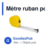 Mètre ruban personnalisable 5 m en ABS recyclé avec logo - DimensionPro - Miniature 2