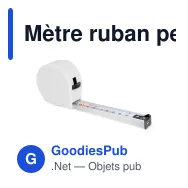 Mètre ruban personnalisable 5 m en ABS recyclé avec logo - DimensionPro - Miniature 3