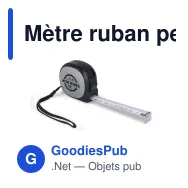 Mètre ruban personnalisable 3 m en ABS recyclé avec logo - MeasureMate - Miniature 2