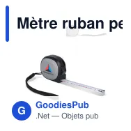 Mètre ruban personnalisable 5 m en ABS recyclé avec logo - MeasureMate - Miniature 1