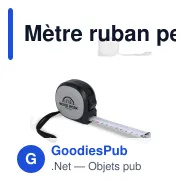 Mètre ruban personnalisable 7,5 m en ABS recyclé avec logo - MeasureMate - Miniature 1