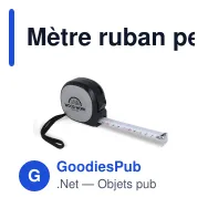 Mètre ruban personnalisable 7,5 m en ABS recyclé avec logo - MeasureMate - Miniature 2