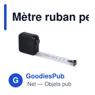 Mètre ruban personnalisable 3 m en ABS recyclé avec logo - SizeSure - Miniature 3