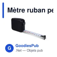 Mètre ruban personnalisable 5 m en ABS recyclé avec logo - SizeSure - Miniature 2