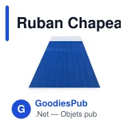 Ruban Chapeau Menas - Miniature 3