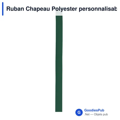 Ruban Chapeau Polyester personnalisable avec logo