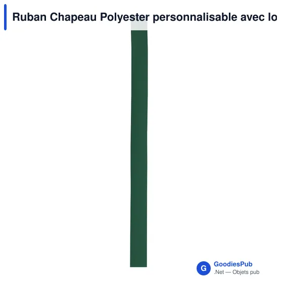 Ruban Chapeau Polyester personnalisable avec logo - Image 1