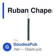 Ruban Chapeau Polyester personnalisable avec logo - Miniature 2