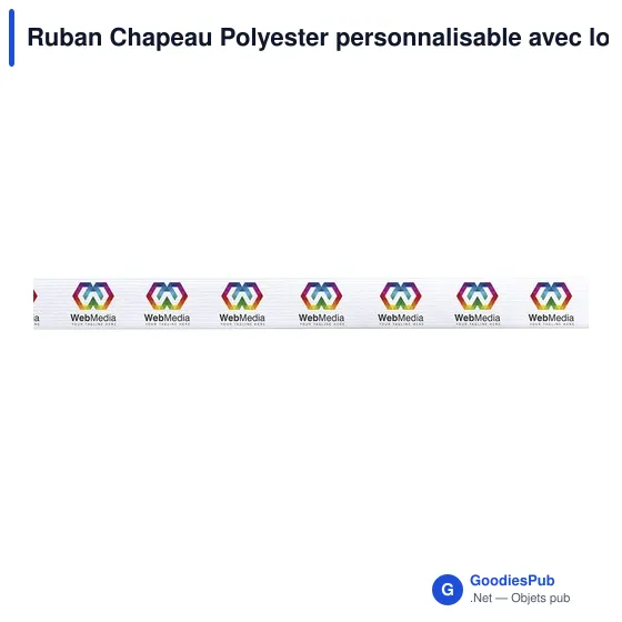Ruban Chapeau Polyester personnalisable avec logo - Image 8