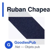 Ruban Chapeau Polyesterband - Miniature 3