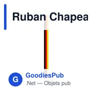 Ruban Chapeau Polyesterband - Miniature 7
